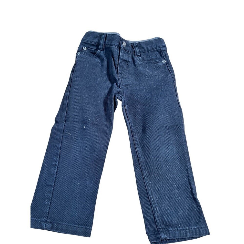 ToughSkins Toddler Boys Straight Jeans Size 3T Blue Denim Stretch Casual Pockets